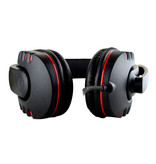 SOONHUA Casque de jeu filaire Casque d'écoute sur l'oreille avec microphone rouge