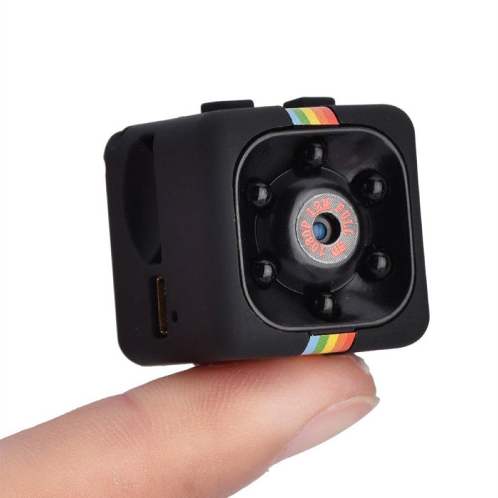 SQ11 Mini DVR Security Action Camera HD 1080p Czujnik ruchu na podczerwień LED Czarny