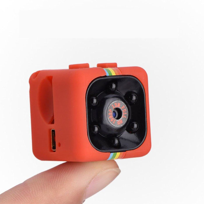 SQ11 Mini DVR Cámara de acción de seguridad HD 1080p Detector de movimiento LED infrarrojo Rojo