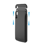 Stuff Certified® Étui pour iPhone X 4000mAh Slim Powercase Powerbank Charger Battery Cover Case Noir