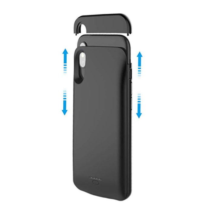 Stuff Certified® iPhone X 4000mAh Slim Powercase Cargador Powerbank Cubierta de la batería Estuche Estuche Negro