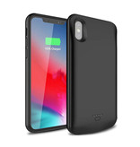 Stuff Certified® Coque iPhone XS 4000mAh Slim Powercase Powerbank Charger Case Cover Noir