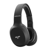 Salar Casque d'écoute sans fil S11 Gaming HD Casque sur l'oreille avec microphone