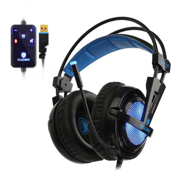 Locust Plus 7.1 Surround Gaming Headphones Auriculares con micrófono