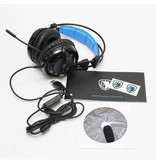 SADES Locust Plus 7.1 Surround Gaming Headphones Auriculares con micrófono