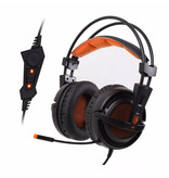 SADES A6 Gaming-Kopfhörer 7.1 Surround-Headset-Kopfhörer mit Mikrofon