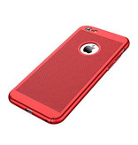 Stuff Certified® iPhone 5 - Estuche ultra delgado Estuche para disipación de calor Estuche Cas Rojo