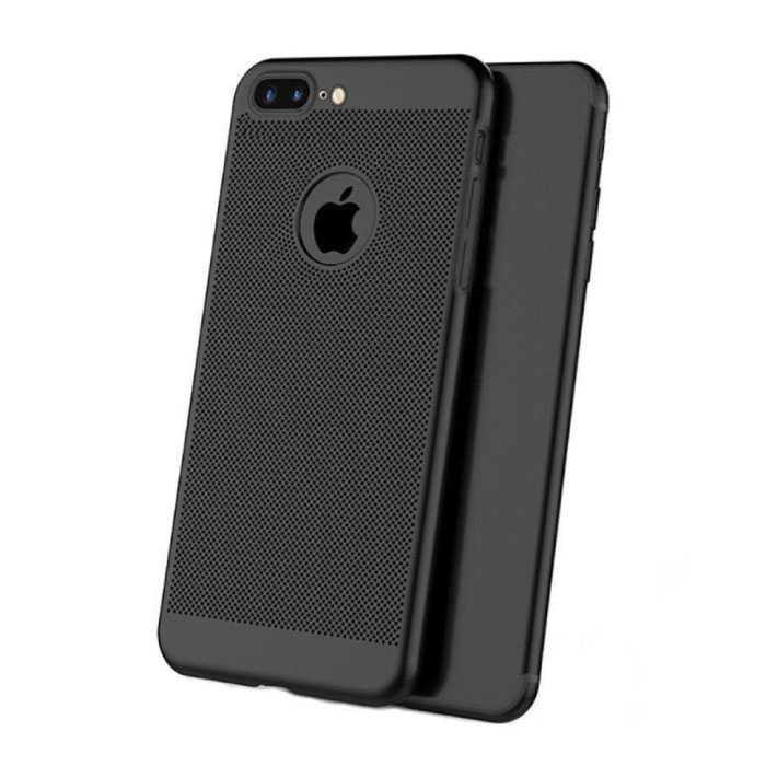 iPhone SE (2016) - Estuche ultradelgado con cubierta de disipación de calor Estuche Cas Negro