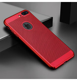 Stuff Certified® iPhone XS - Ultra Slim Case Heat Dissipation Cover Cas Case Red