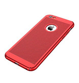 Stuff Certified® iPhone XS - Ultra Slim Case Heat Dissipation Cover Cas Case Red