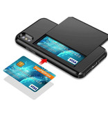 VOFOLEN iPhone 5 - Wallet Card Slot Cover Case Case Business Blue