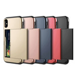 VOFOLEN iPhone XS - Wallet Card Slot Cover Case Hoesje Business Zwart