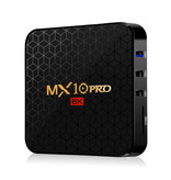 Stuff Certified® MX10 Pro 6K TV-Box Media Player Android 9.0 Kodi - 4 GB RAM - 32 GB Speicher + drahtlose Tastatur