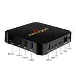 Stuff Certified® MX10 Pro 6K TV Box Media Player Android 9.0 Kodi - 4 GB di RAM - 64 GB di spazio di archiviazione + Tastiera wireless