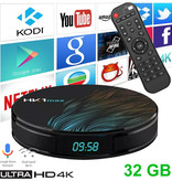 Stuff Certified® Lecteur multimédia HK1 Max 4K TV Box Android Kodi - 4 Go de RAM - 32 Go de stockage