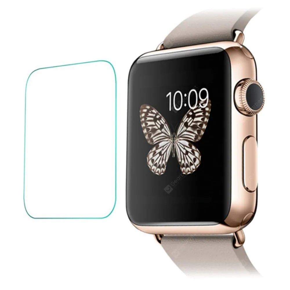 Protecteur d'écran transparent en verre trempé de 40 mm pour iWatch Series 4/5