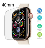 Stuff Certified® Protector de pantalla transparente de vidrio templado de 40 mm para iWatch Series 4/5