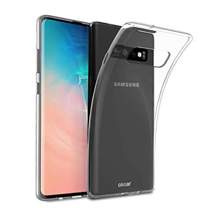 Caso claro transparente de silicona caso de TPU para Samsung Galaxy S10 Plus