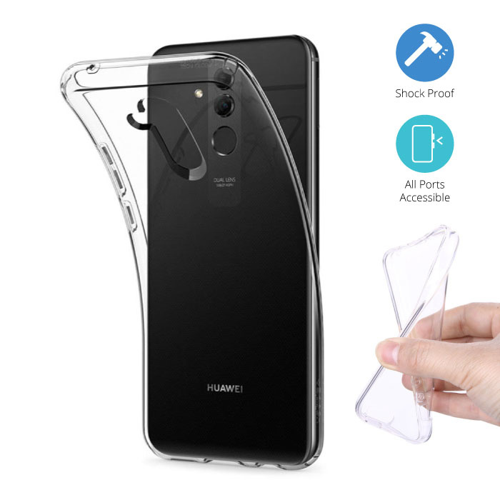 menigte mooi klasse Transparant Clear Case Cover Silicone TPU Hoesje Huawei Mate 20 Lite |  Stuff Enough.be