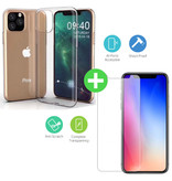 Stuff Certified® iPhone 11 Pro Transparant TPU Hoesje + Screen Protector Tempered Glass