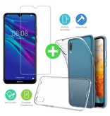 Stuff Certified® Huawei Y5 2019 Transparant TPU Hoesje + Screen Protector Tempered Glass