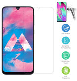 Stuff Certified® Coque en TPU transparente Samsung Galaxy A40 + Protecteur d'écran en verre trempé