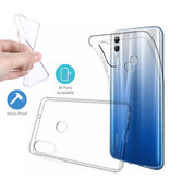 Stuff Certified® Coque en TPU transparente Huawei Y7 2019 + Protecteur d'écran en verre trempé