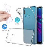 Stuff Certified® Coque en TPU transparente Huawei Y6 2019 + Protecteur d'écran en verre trempé
