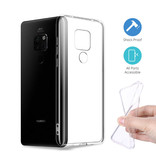 Stuff Certified® Coque en TPU transparente Huawei Mate 20 Pro + Protecteur d'écran en verre trempé