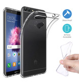 Stuff Certified® Huawei P Smart Transparant TPU Hoesje + Screen Protector Tempered Glass