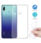 Stuff Certified® Coque en TPU transparente Huawei P Smart 2019 + Protecteur d'écran en verre trempé