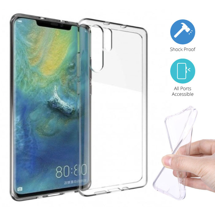 Stuff Certified® Huawei P30 Pro Transparant TPU Hoesje + Screen Protector Tempered Glass