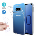 Stuff Certified® Coque en TPU transparente Samsung Galaxy S10e + Protecteur d'écran en verre trempé