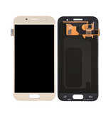 Stuff Certified® Pantalla Samsung Galaxy A3 2017 A320 (Pantalla táctil + AMOLED + Partes) Calidad A + - Dorado