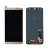 Stuff Certified® Ekran Samsung Galaxy A6 Plus 2018 A605 (ekran dotykowy + części AMOLED +) Jakość A + - złoty