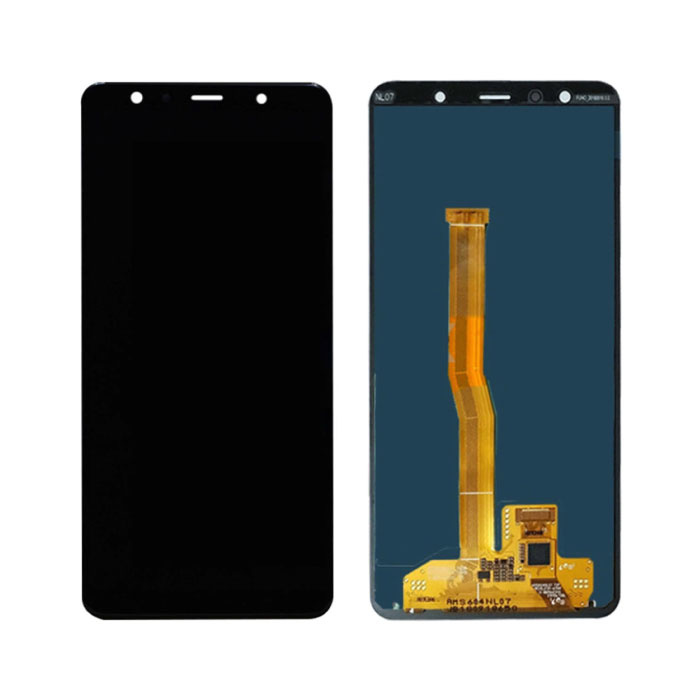 Ekran Samsung Galaxy A7 2018 A750 (ekran dotykowy + części AMOLED +) Jakość A + - czarny