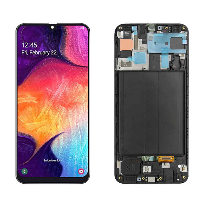 Ekran Samsung Galaxy A50 A505 (Ekran Dotykowy + Części AMOLED +) Jakość AAA + - Czarny