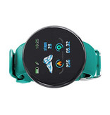 Stuff Certified® Original D18 Smartwatch Curved HD Smartphone Fitness Sport Activity Tracker Watch iOS Android iPhone Samsung Huawei Green
