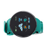 Stuff Certified® Original D18 Smartwatch gebogen HD Smartphone Fitness Sport Activity Tracker Uhr iOS Android iPhone Samsung Huawei Green