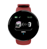 Stuff Certified® Originele D18 Smartwatch Curved HD Smartphone Fitness Sport Activity Tracker Horloge iOS Android iPhone Samsung Huawei Zwart