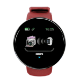 Stuff Certified® Original D18 Smartwatch incurvé HD Smartphone Sport Fitness Sport activité Tracker montre iOS Android iPhone Samsung Huawei rouge