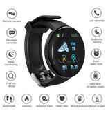 Stuff Certified® Original D18 Smartwatch Curved HD Smartphone Fitness Sport Activity Tracker Watch iOS Android iPhone Samsung Huawei Black