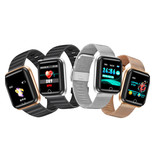 Lige Moda Sport Smartwatch Fitness Sport Activity Tracker Smartfon Zegarek iOS Android iPhone Samsung Huawei Złoty Czarny TPU