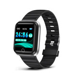 Lige Fashion Sports Smartwatch Fitness Sport Activity Tracker Smartphone Watch iOS Android iPhone Samsung Huawei Silver Black TPU