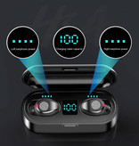 H & A F9 TWS Draadloze Smart Touch Control Oortjes Bluetooth 5.0 Ear Wireless Buds Earphones Earbuds 2000mAh Powerbank