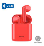 Baseus Encok W09 TWS Auriculares inalámbricos con control táctil verdadero Bluetooth 5.0 Auriculares inalámbricos en la oreja Auriculares Auriculares Auriculares Rojo