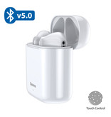 Baseus Encok W09 TWS Auriculares inalámbricos con control táctil verdadero Bluetooth 5.0 Auriculares inalámbricos en la oreja Auriculares Auriculares Auriculares Blanco