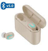 Stuff Certified® TWS Bezprzewodowe słuchawki Bluetooth 5.0 Słuchawki douszne Słuchawki douszne Słuchawki douszne Beżowe - czysty dźwięk