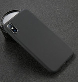 USLION Coque en silicone ultra-mince pour iPhone 5 Housse en TPU Noir