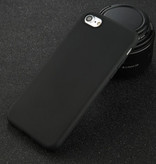 USLION Coque en silicone ultra-mince pour iPhone 5 Housse en TPU Noir